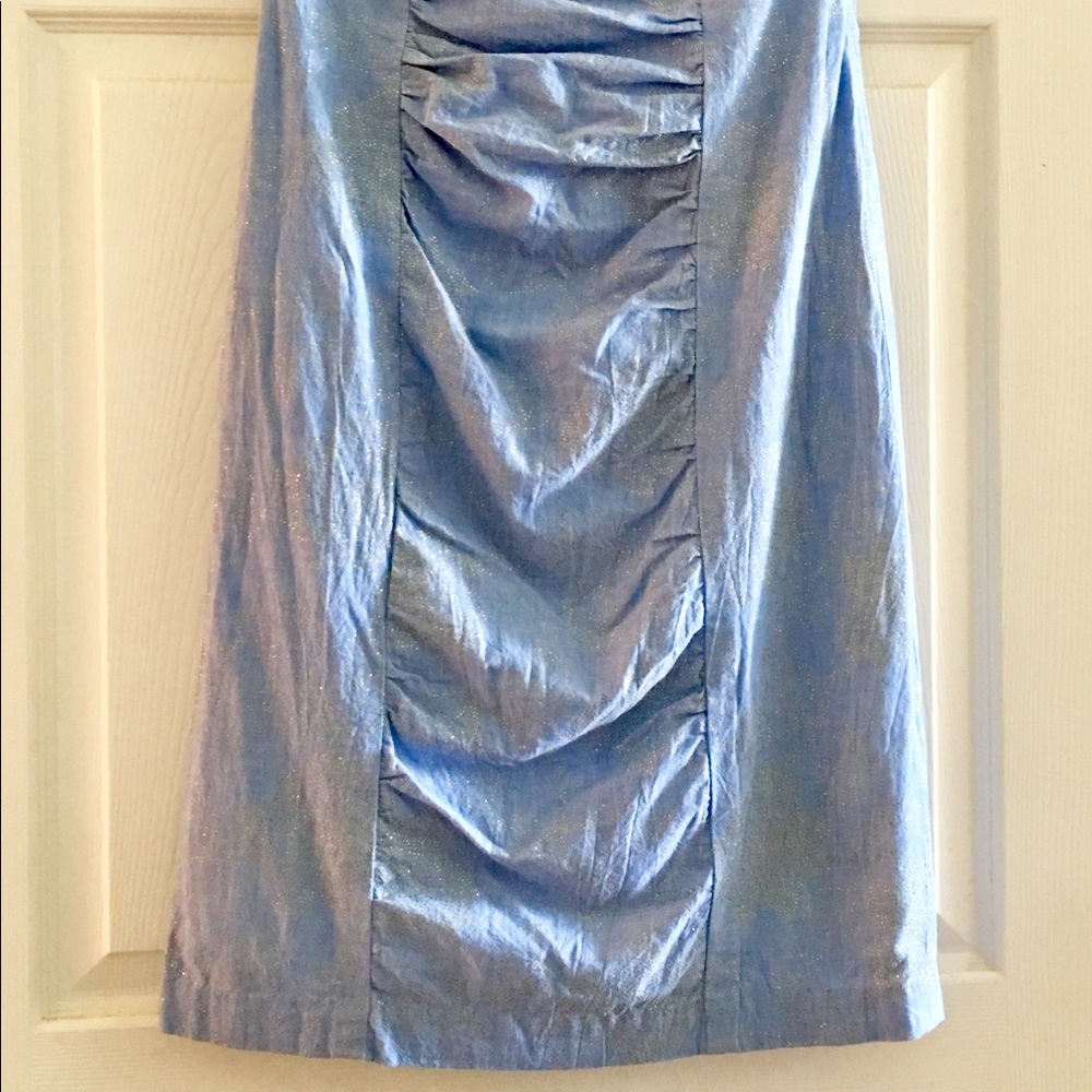 Strapless Ruched Sparkle Mini-Dress! - Picture 3 of 6